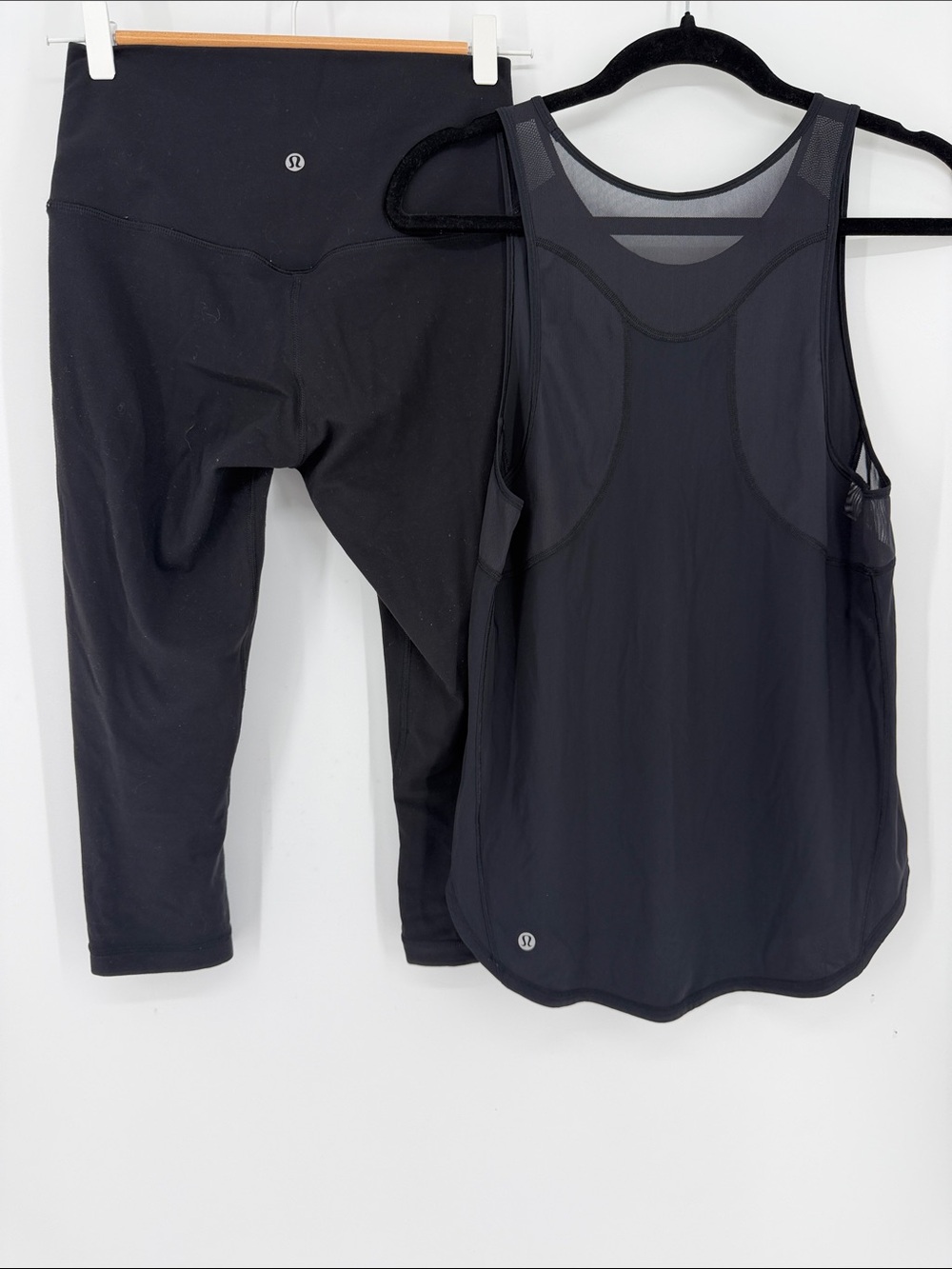 Lululemon Align Crop 19” Leggings & Tank Top Bundle Black Size 6